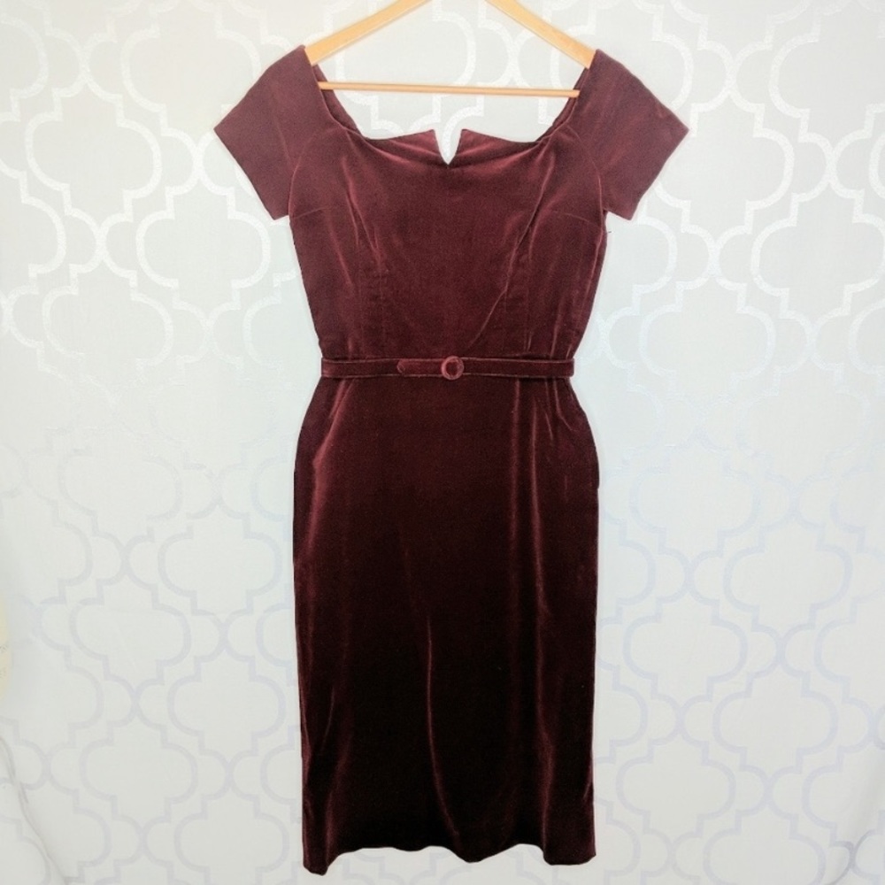 Vintage velvet holiday dress